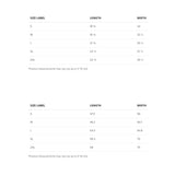 Prey Taxidermy Black Crop Hoodie Sizing Chart