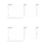Prey Taxidermy Black Crop Hoodie Sizing Chart