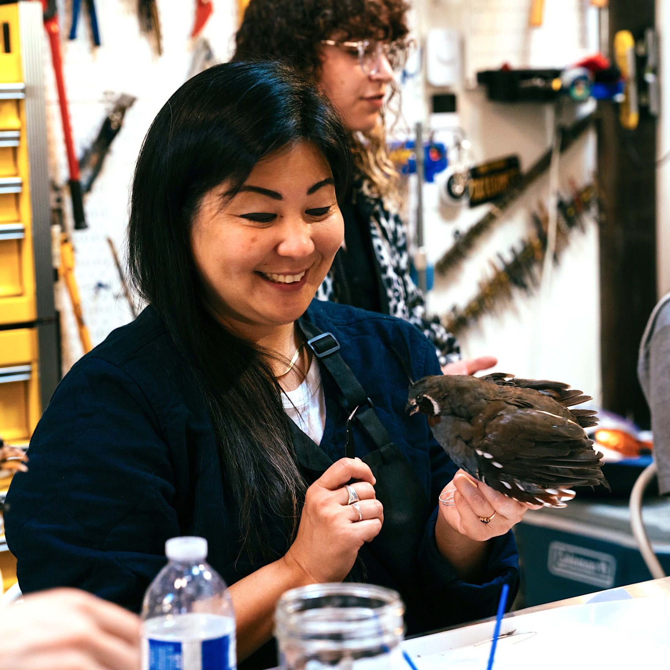 Student in Bird Taxidermy Class at Prey Taxidermy