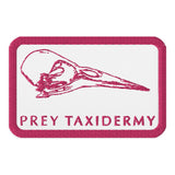 Pink on White Prey Taxidermy Patch.
